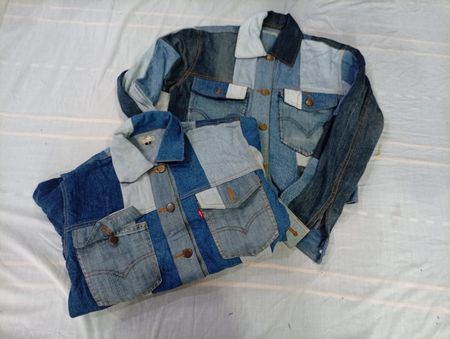 CR10711 Upcycled Levi’s Cropped Jackets