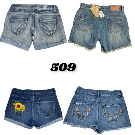 Denim Mini Shorts (brands) Hollister,joes & No Boundaries etc #509.