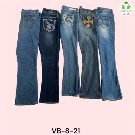 Y2K Modern Embroidered Jeans Wholesale Bundle – 15 Piece(VB-8-21)