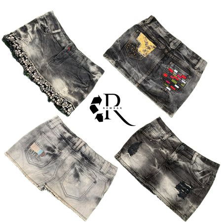 Y2K Paris Hilton Era Girl Denim Mini Skirt RW-2233