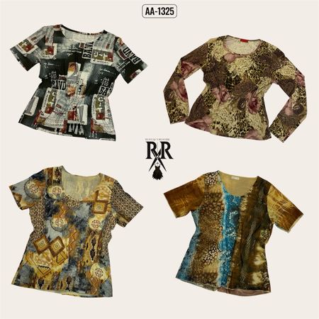 Y2k Earthy Tone Mix Tops (AA-1325)