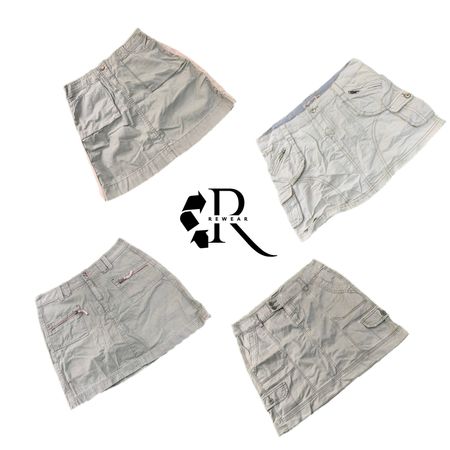 Y2K Unique Cargo Mini Skirt RW-2356