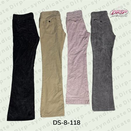 Pantaloni in velluto a coste Y2K (DS-8-118)