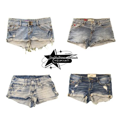 Y2k NYC IT GIRL DENIM SHORT B2F-263
