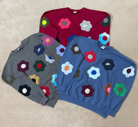 upcycle Nike patchwork sweashirts 🐒