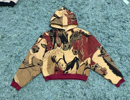 Sweat à capuche tapisserie Upcycle (Dv-9-225)
