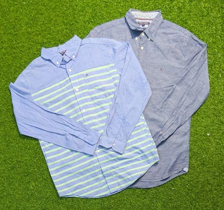 6840 - Tommy Hilfiger Hemd mit halben und vollen Ärmeln