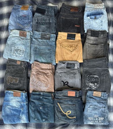 Denim Hip hop pants 19 pieces