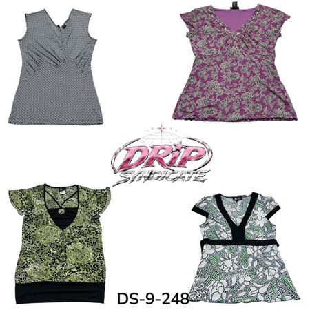 Blusa de poliéster Y2Y Vintage Vibe (DS-9-248)