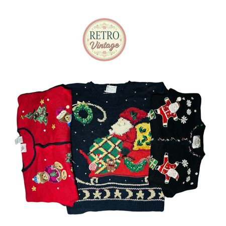 Maglione vintage e unico stile di Natale |E|