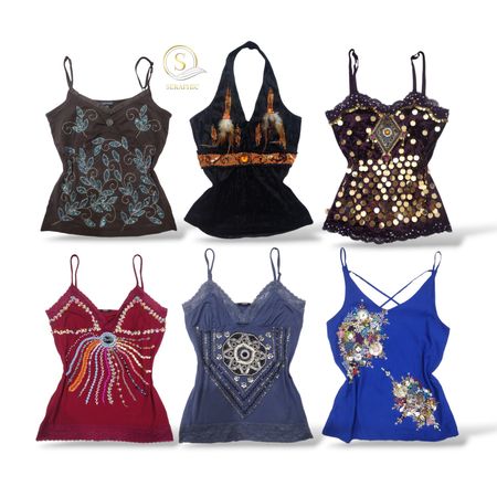 Y2K Beaded Camis