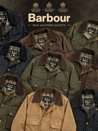  blousons en cuir ciré Barbour »