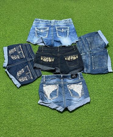 Yv628  Denim Mini Shorts 10P