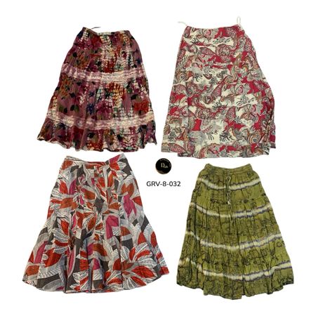 Women’s Y2K Cotton Skirt – Premium Vintage Fashion Essential. (GRV-8-032)