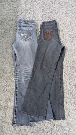 ***Jeans Ricamati Y2K – Stile Retro Svasato