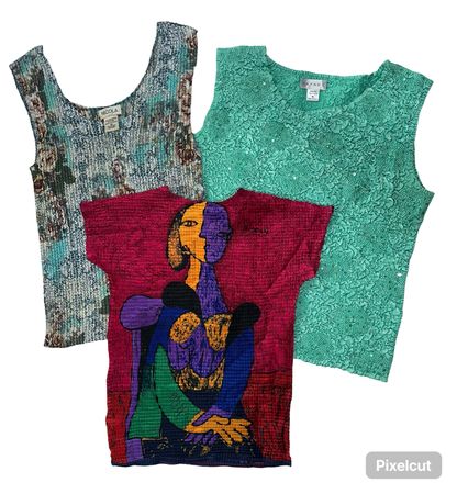 Y2K Mix Crinkle tops (Brands) Nicola, Christopher Bank brand x #B-472.