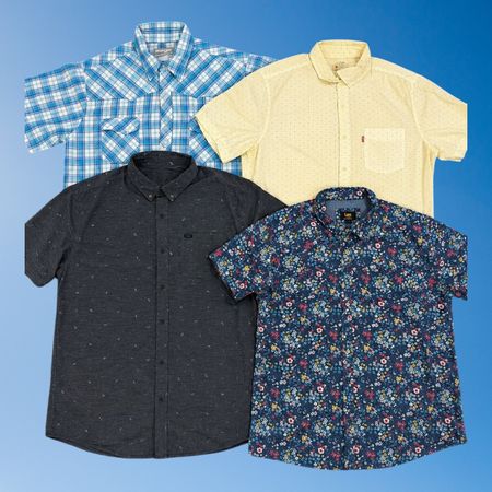 Mix branded button up shirt