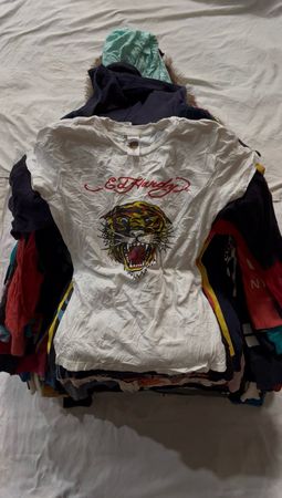 hollister aero postale american eagle pink   roxy y2k  all mix top