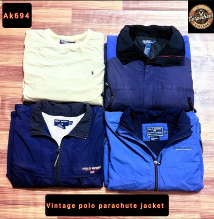 Veste en parachute polo vintage ak694