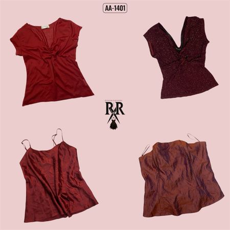 Y2k Cherry Red Mix Tops (AA-1401)