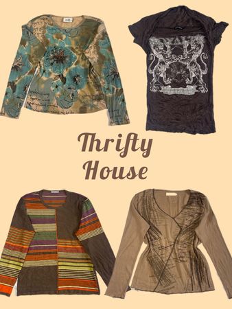 Y2K Indie Vintage Top Mix(TH/755)