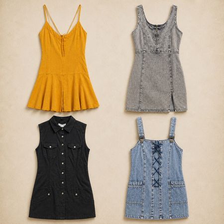 Y2k Cotton Dresses