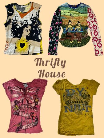 Y2k Retro Pop Art Graphic Tees(TH/586)