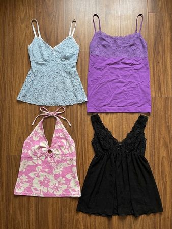 Y2K Camisoles Tops sequins
