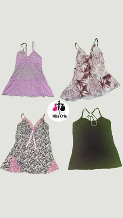 Y2k girls beach days camis
