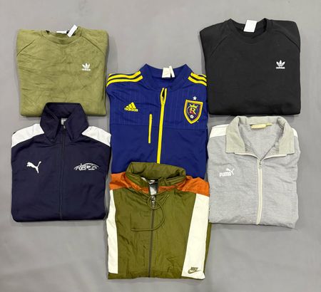 Sportswear brand mix items.