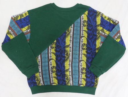 CR2008 UPCYCLED CONTRAST PANEL SWEATSHIRT