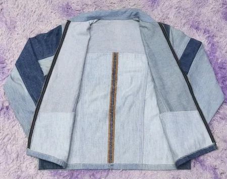 Veste en denim upcyclé CR1457