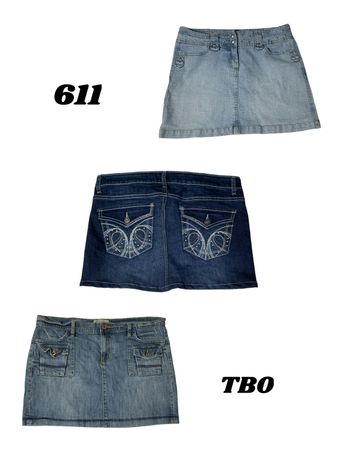 Saia Mini de Jeans Y2K (Brand) Solicitação, Liverpool etc.