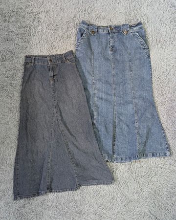 ***Jupes Maxi Y2K – Ensemble de mode mixte de jupes longues rétro des années 2000
