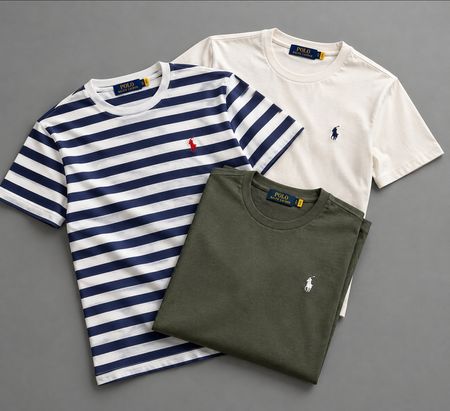 Camisetas de gola redonda Autênticas Polo Ralph Lauren