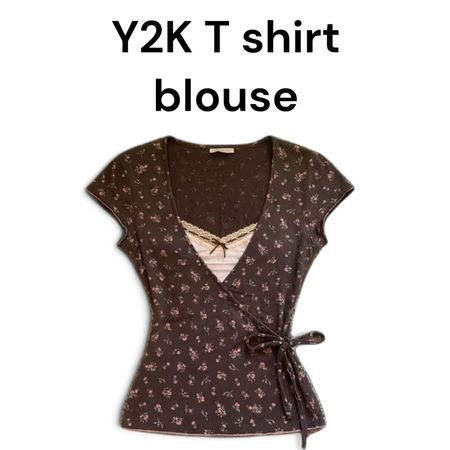 Y2K T shirt blouse