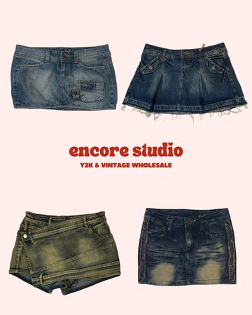 Paris Core Y2K Denim Mikro Mini Röcke (ES#51)