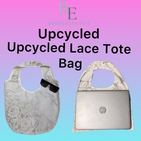 Upcycled Lace Tote Bag