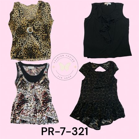 Women’s mixed poly blouse (PR-7-321)