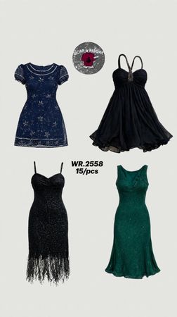 Robes perlées Y2K WR-2558