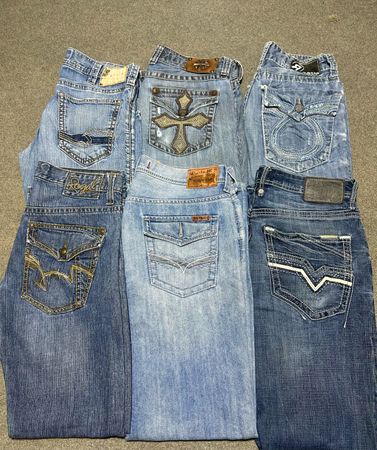 Y2K embroidered Men’s Jeans Straight/Bootcut