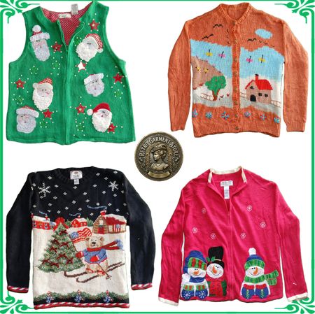 Vintage Retro Knitwear Sweater Collection
Aesthetic Patterned Chunky Knit Sweaters Lot A124
