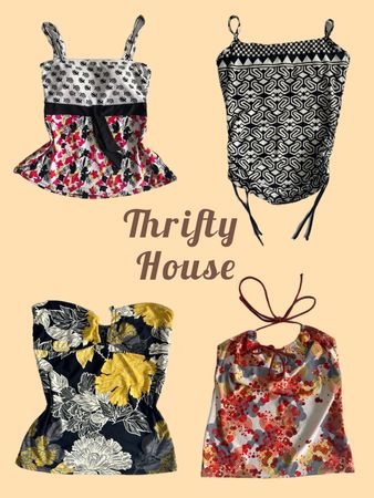 Y2K Mixed Printed Cami Tops(TH/531)