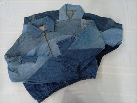 CR10541 Upcycled Levi’s Cropped Jackets