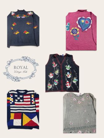 Vintage Novelty & Statement Knitwear Bundle