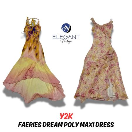 Y2K Poly Maxi Dresses