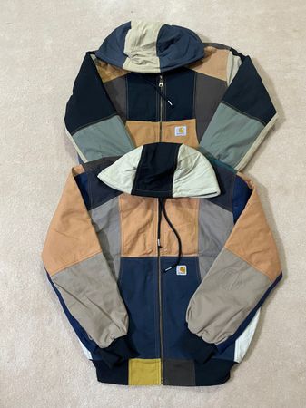 Upcycled Carhartt hooded jacket 🐒