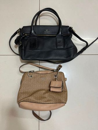 Kate spade and guess bags