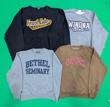 💥 RV4790 Writing Crewneck Sweatshirts