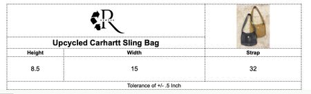 Upcycled Carharrt Sling Bag